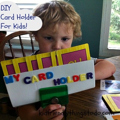 DIY cardholder for kids