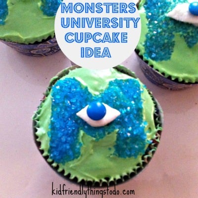 Read more about the article Easy Monsters University Party Cupcake Idea