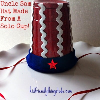 Uncle Sam Hat Made From A Solo Cup