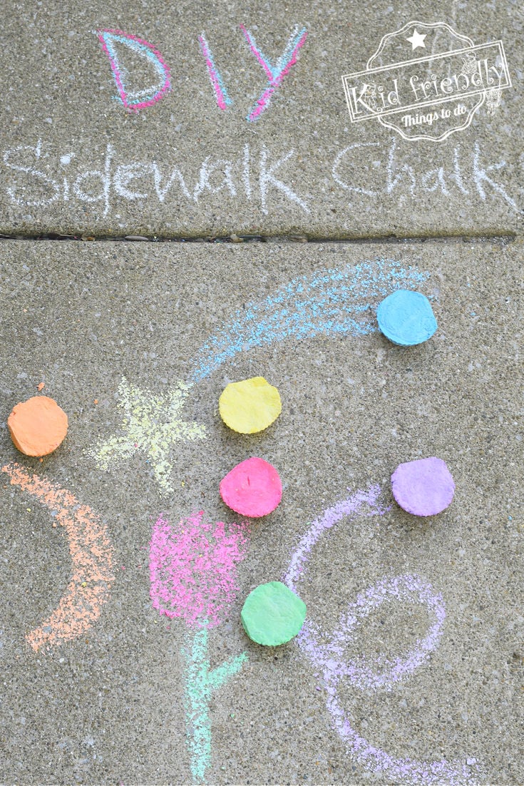 Homemade Sidewalk Chalk Recipe