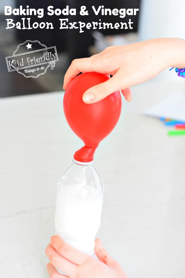 Baking Soda Vinegar Balloon Experiment Easy Fun Kid Friendly Things To Do