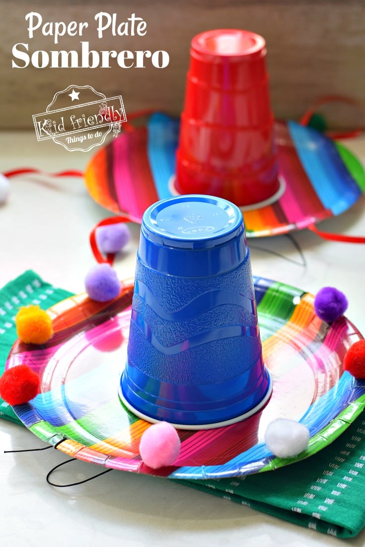 Make A Paper Sombrero for a Cinco Mayo Craft {Easy Fun!} with VIDEO | Friendly Things To Do