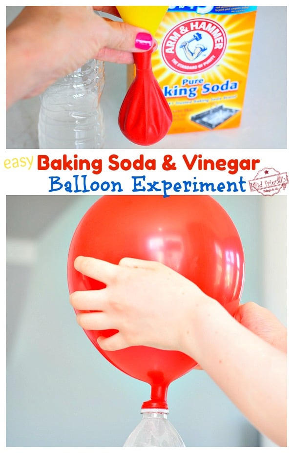 Baking Soda Vinegar Balloon Experiment Easy Fun Kid Friendly Things To Do