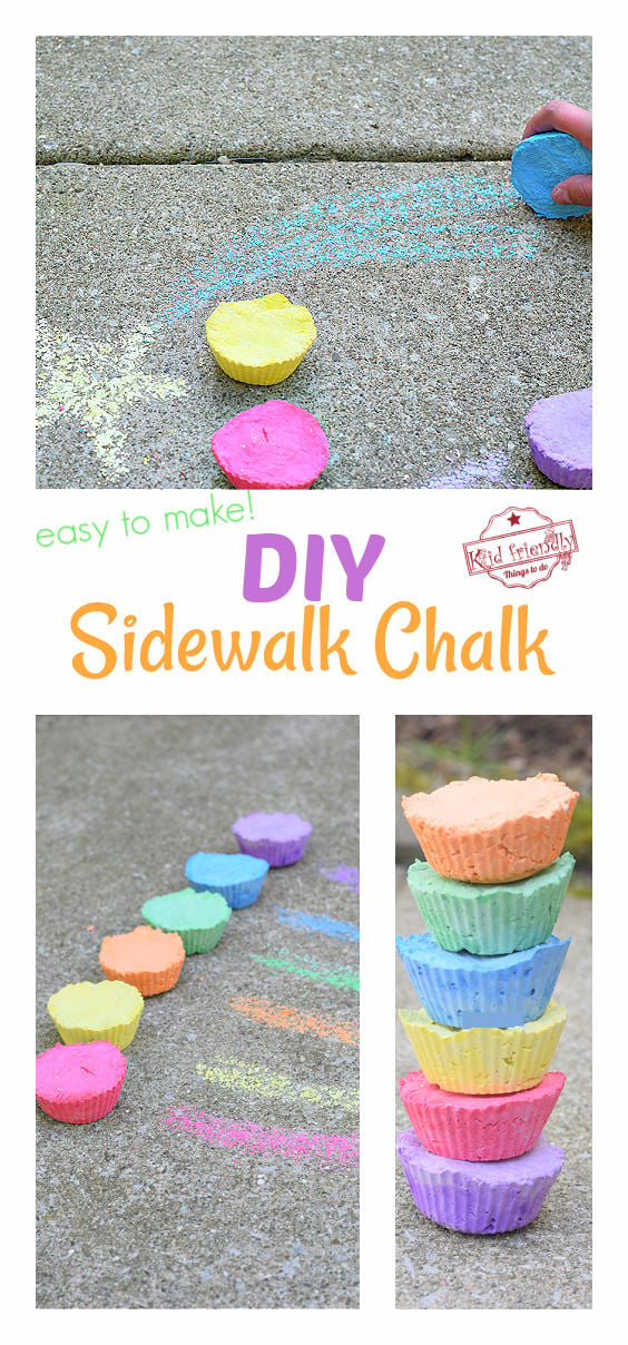 Make Sidewalk Chalk: A Fun and Easy DIY Sidewalk Chalk Recipe