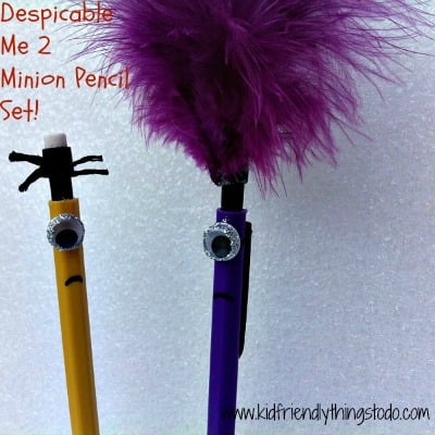 Minion Craft {Make Minion Pencils} | Kid Friendly Things To Do