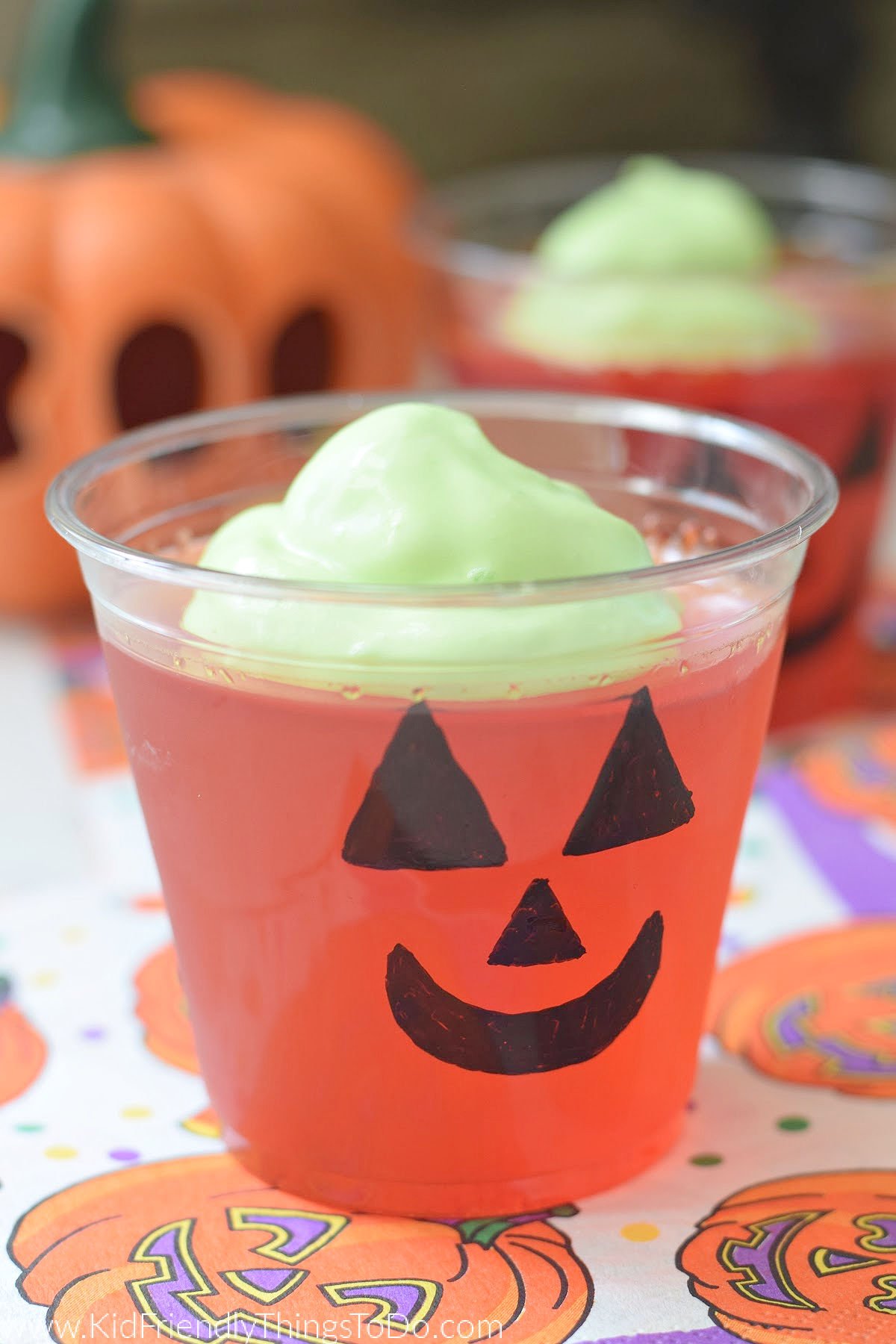 Jello Jack-O-Lantern Snack