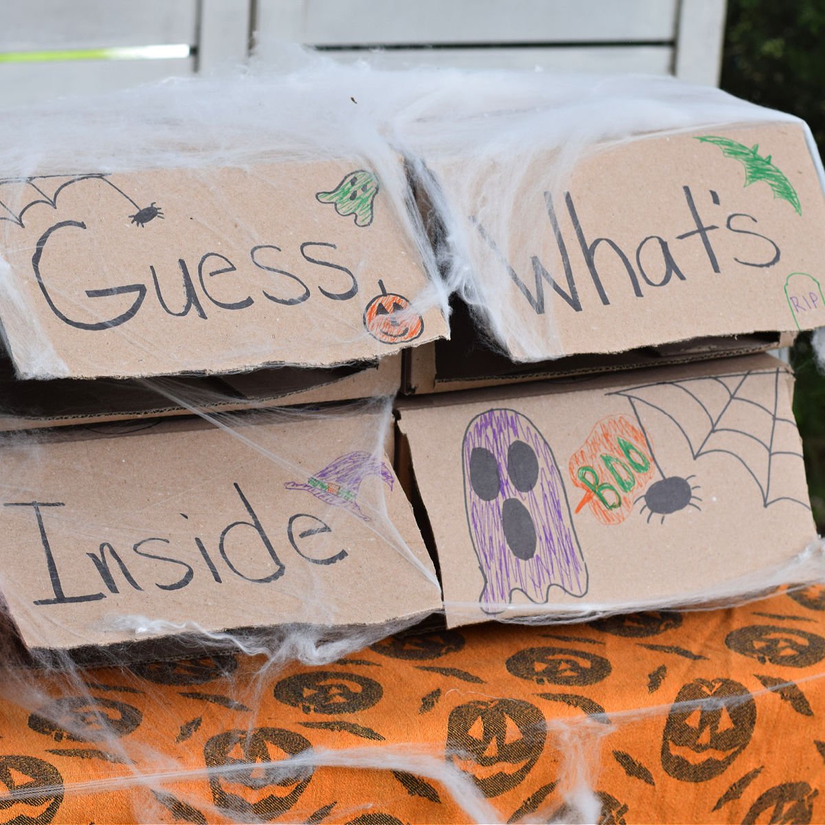 guess what's inside Halloween sensory game