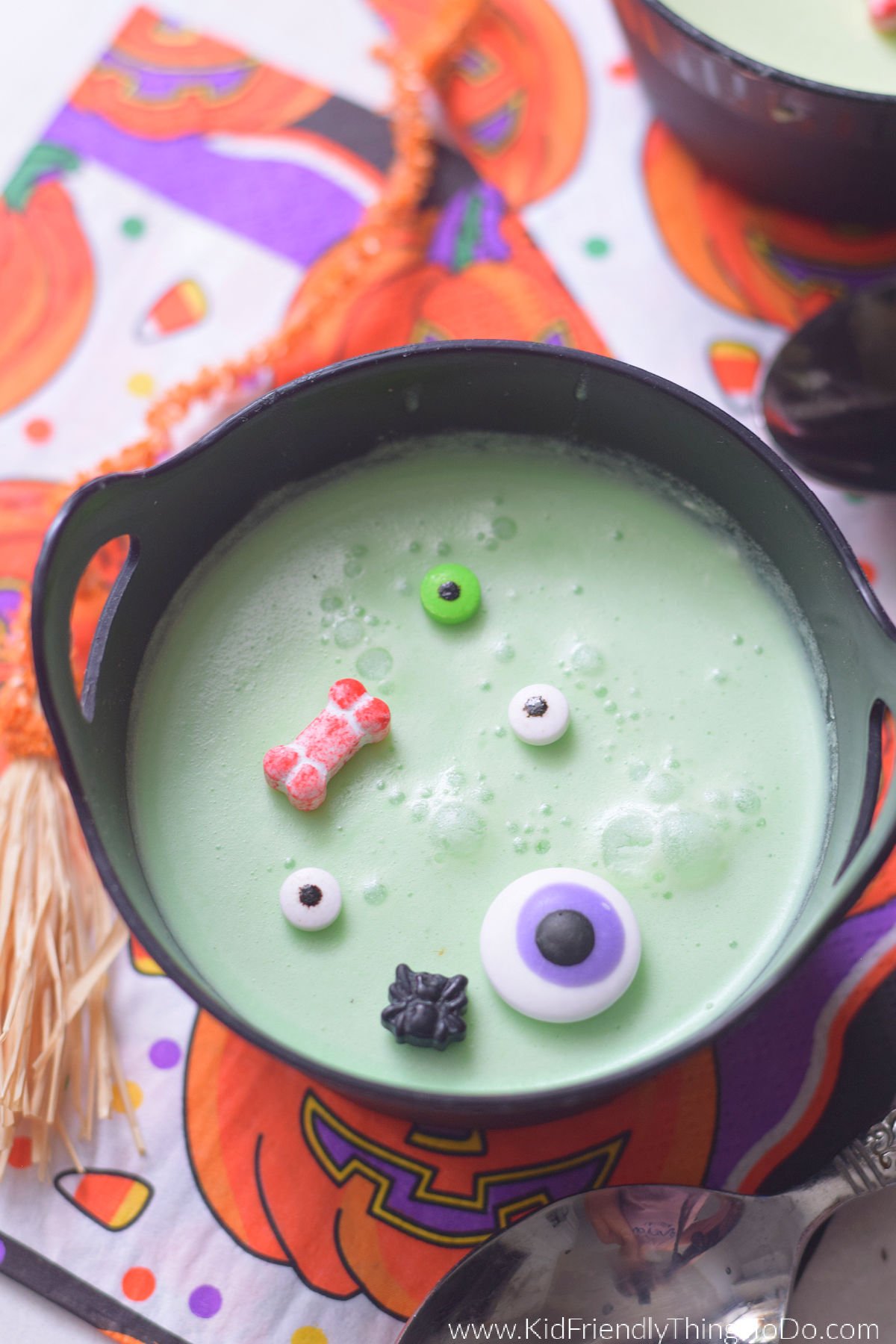 witch caldron Halloween Jell-O snack