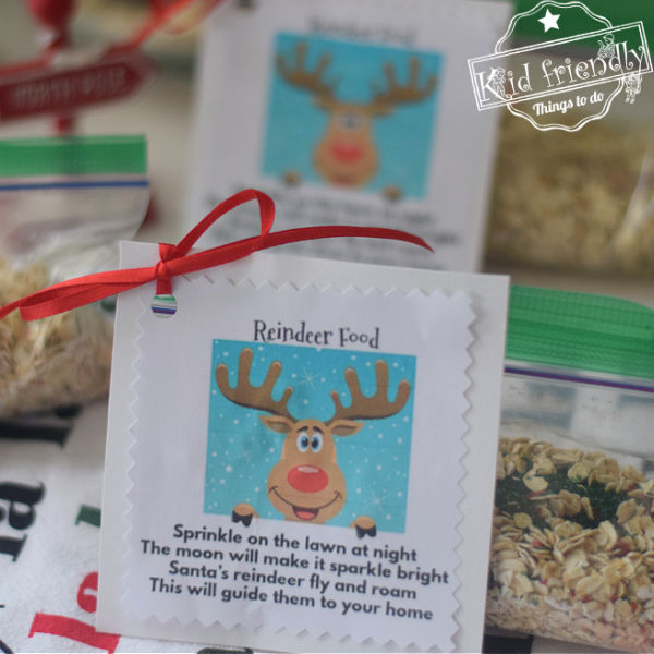 Reindeer Food recipe and printable 