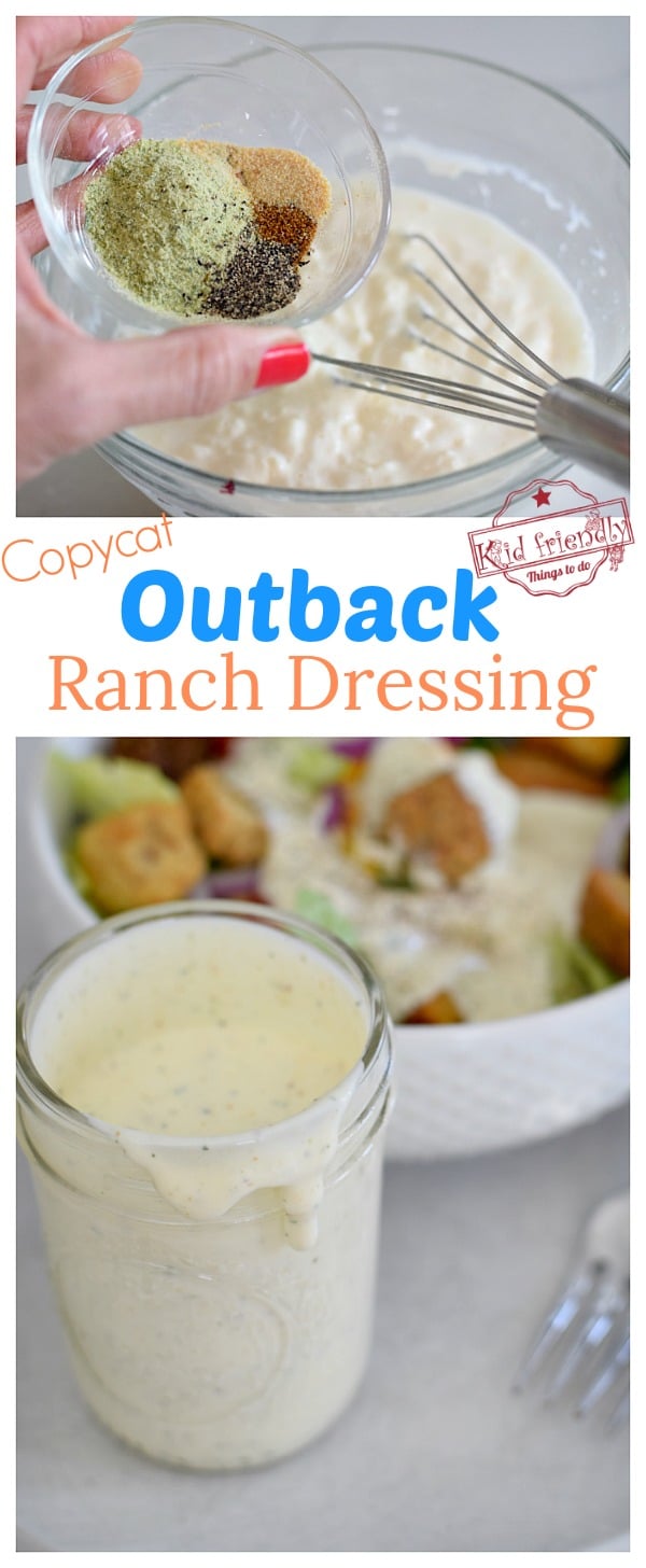 Easy Outback Steakhouse Ranch Dressing {Delicious Copycat Recipe} with ...