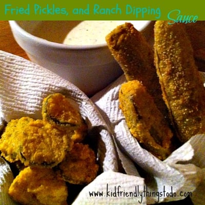 Fried Pickles With Ranch Dipping Sauce!