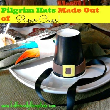 A Simple & Cute Pilgrim Hat Made From A Paper Cup!