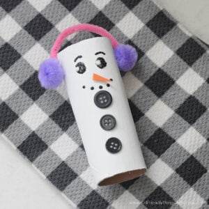 paper tube snowman craft
