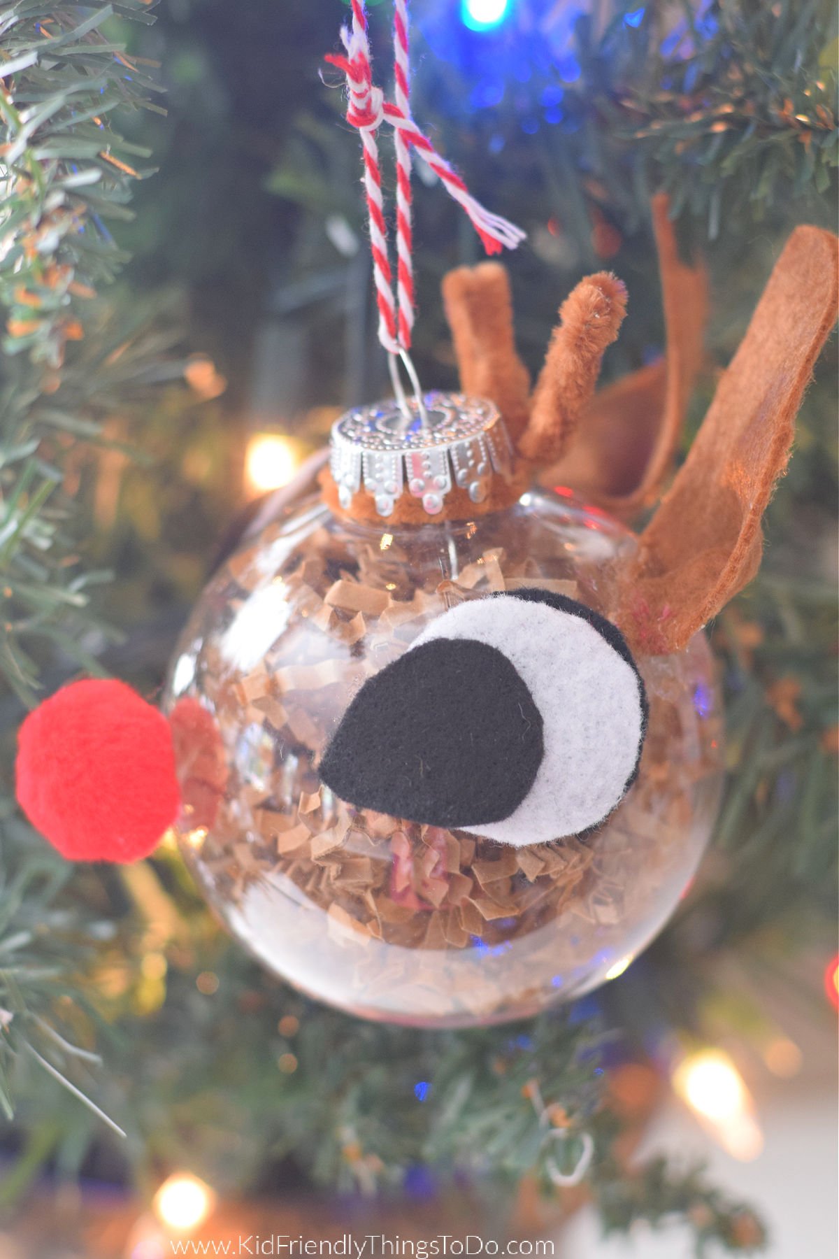 DIY Rudolph Ornament 