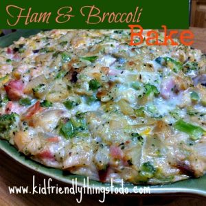 Ham & Broccoli Bake - A great recipe for leftover ham!
