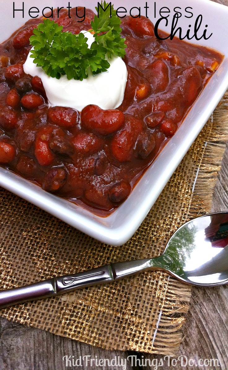 Healthy Hearty Meatless Chili Recipe