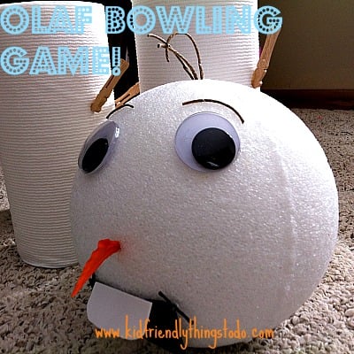 Olaf the Snowman from Frozen, Bowling Game!