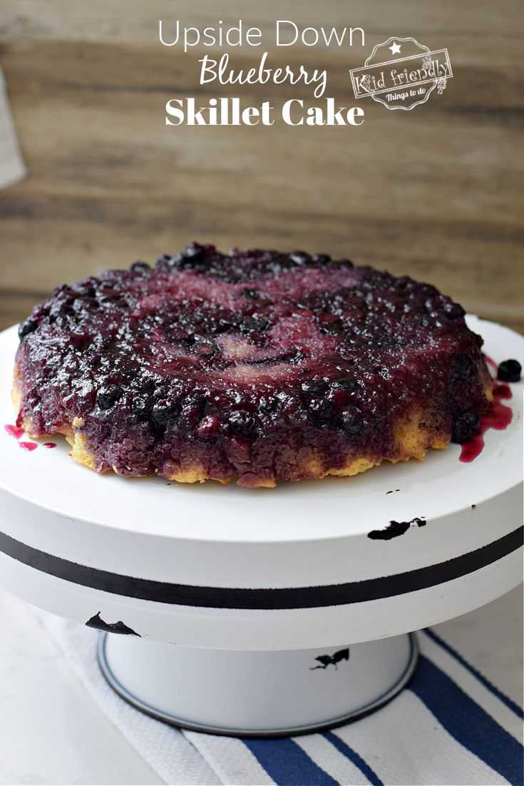 upside down blueberry skillet cake 