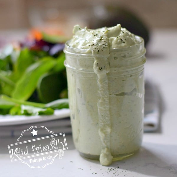 homemade avocado ranch dressing