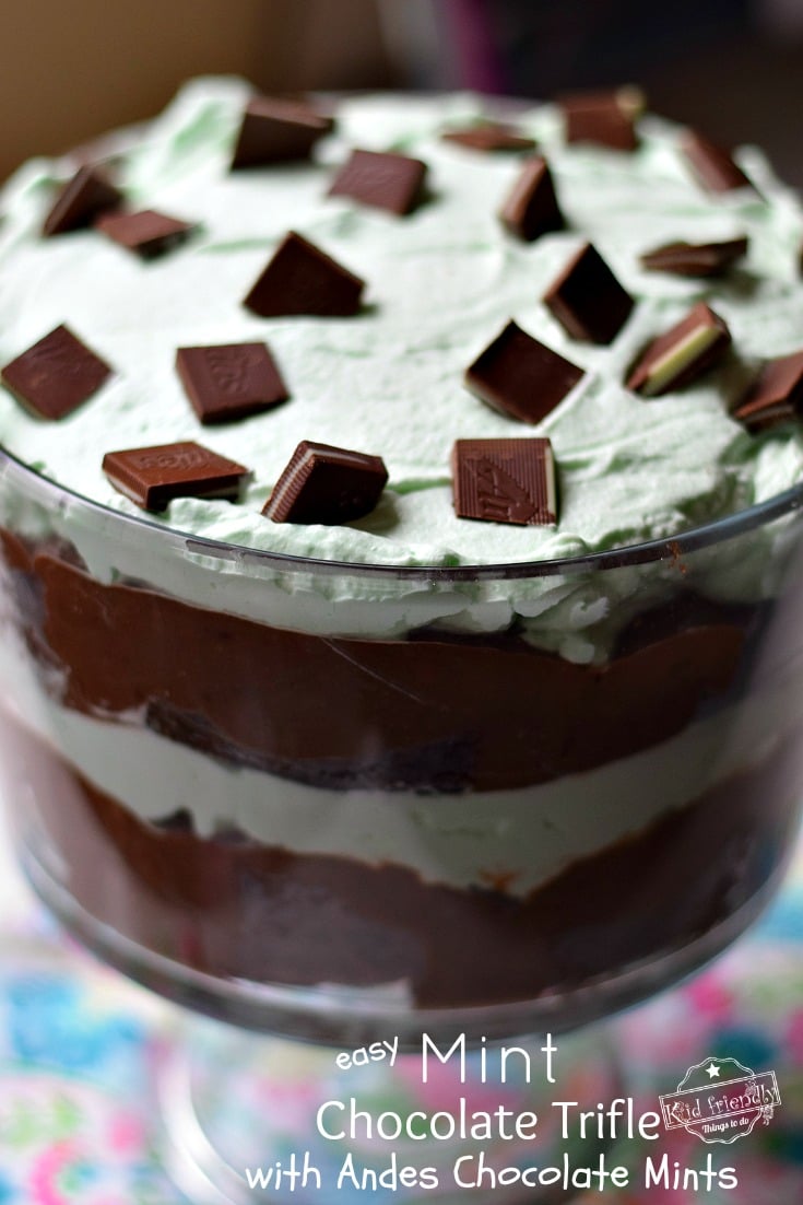 irish cream mint chocolate trifle
