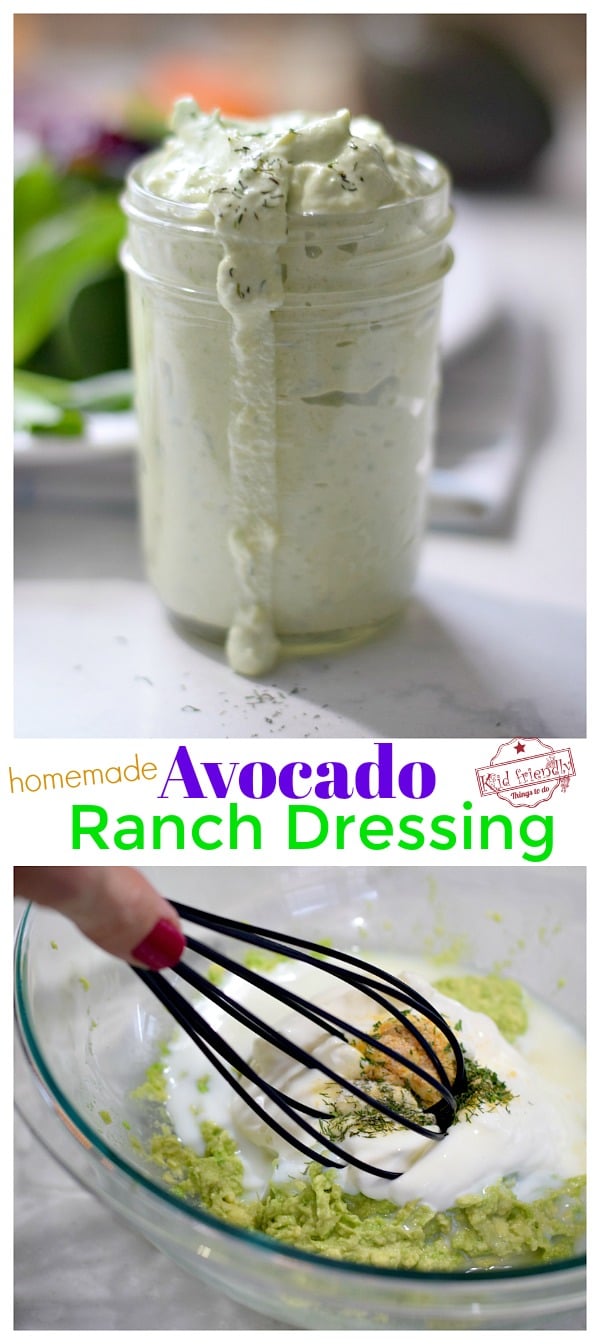 Avocado Ranch Dressing Recipe