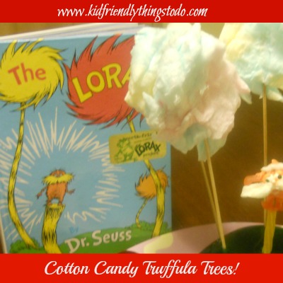 Dr. Seuss Cotton Candy Truffula Tree Fun Food!