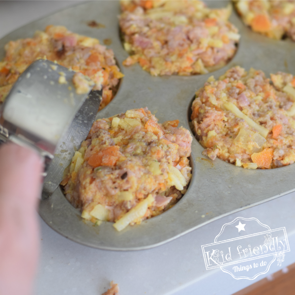 how to make Muffin Tin Ham Puffs for leftover Ham