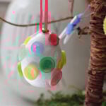 Button Easter Egg Ornament Craft
