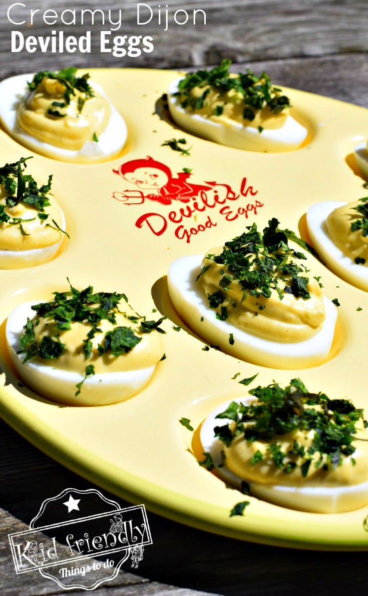 Creamy Dijon Deviled Eggs