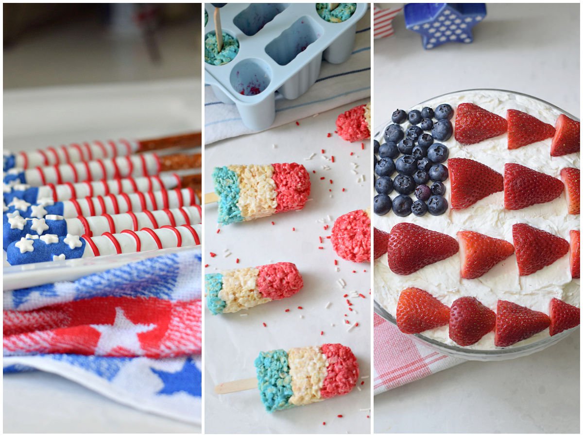 patriotic no-bake desserts