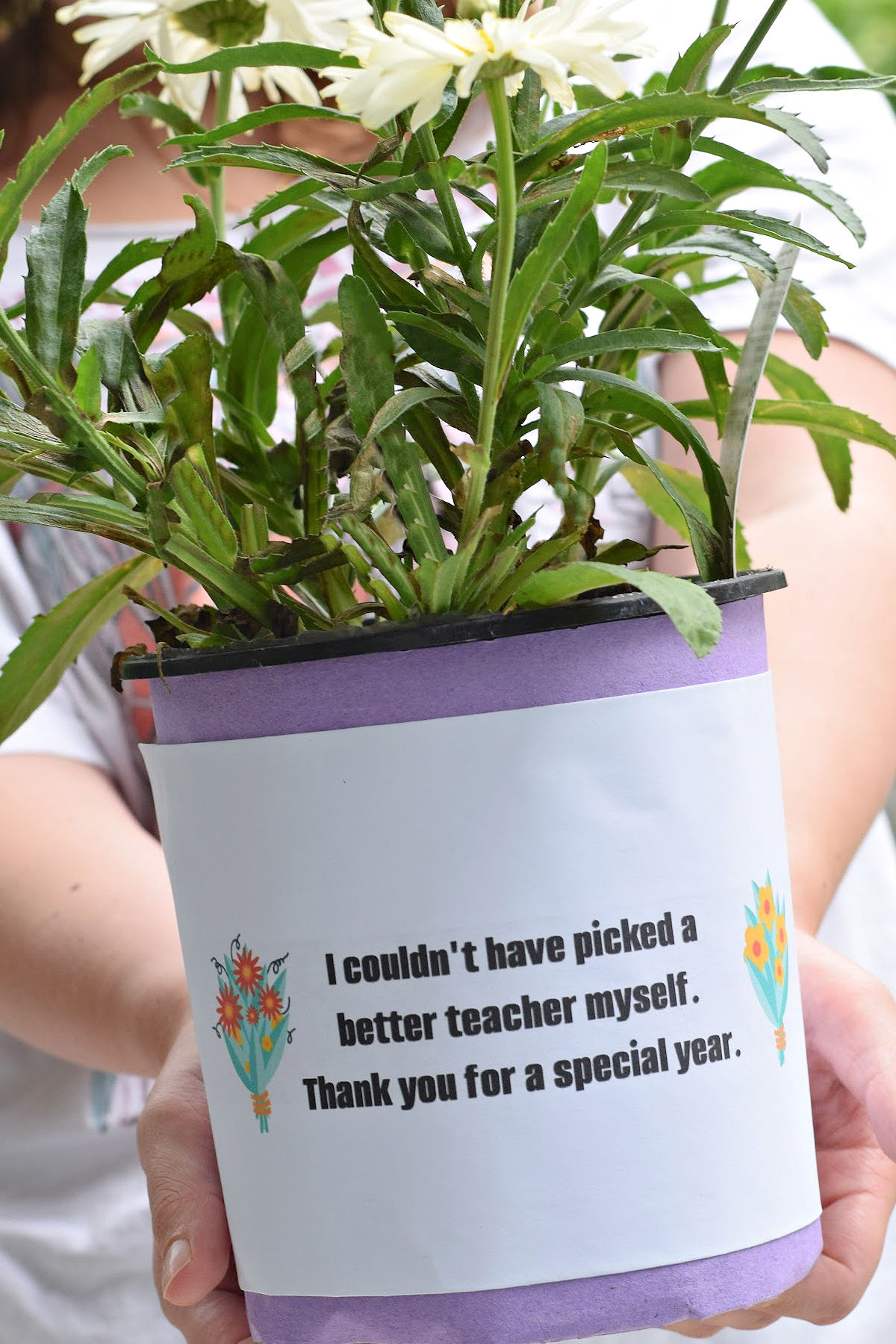 flower teacher gift idea