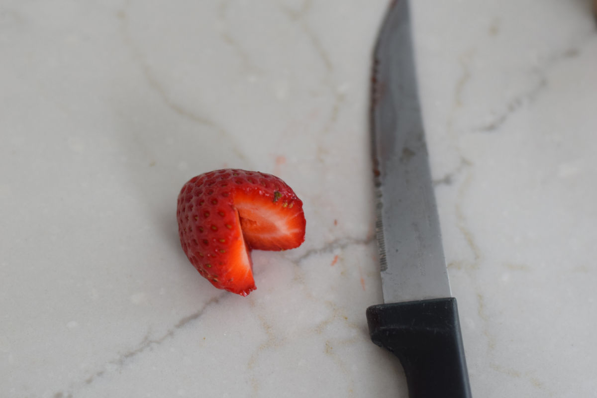 heart shaped strawberry