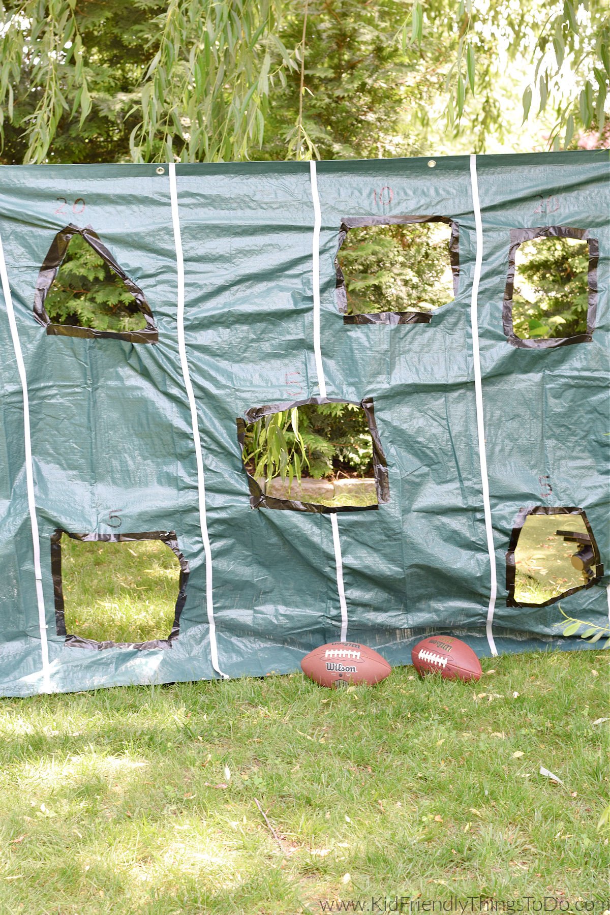 DIY Football Toss Game
