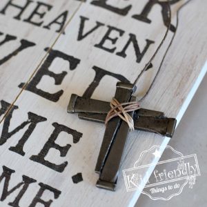 Beautiful Cross made from nails! What a cool craft for Easter, Faith, or just for everyday!