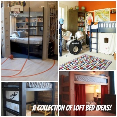 A collection of super cool loft beds! What a great way to save floor space!