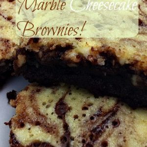 My two favorite desserts in One! Cheesecake, and brownies!