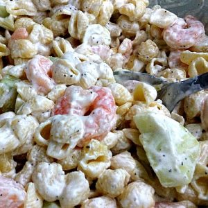 cold shrimp pasta salad