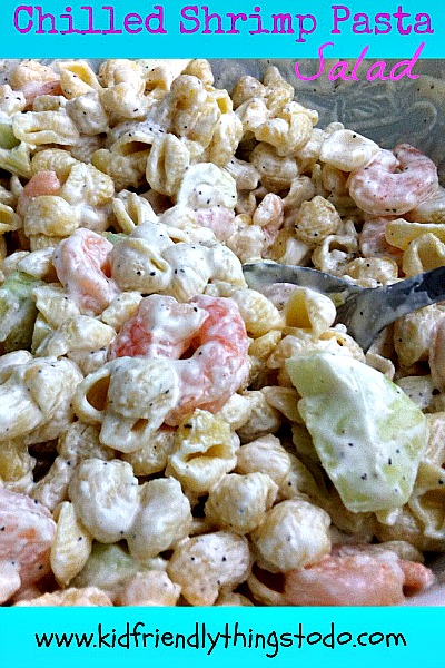 cold shrimp pasta salad