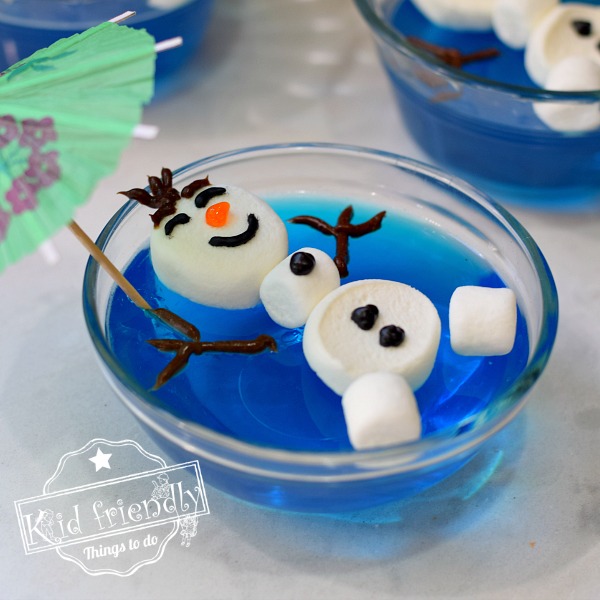 How to make Olaf Jello Treat for Frozen Themed Parties