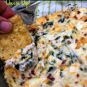 Jalapeno bacon kale cheese dip