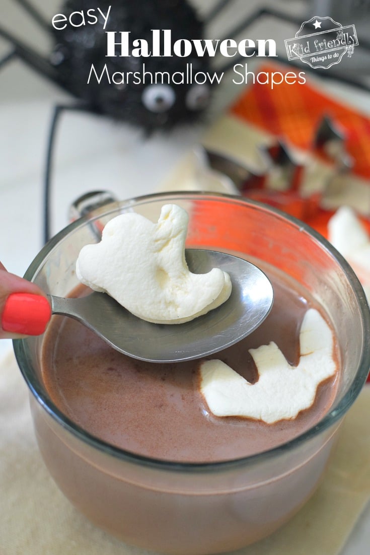 Halloween marshmallow shapes