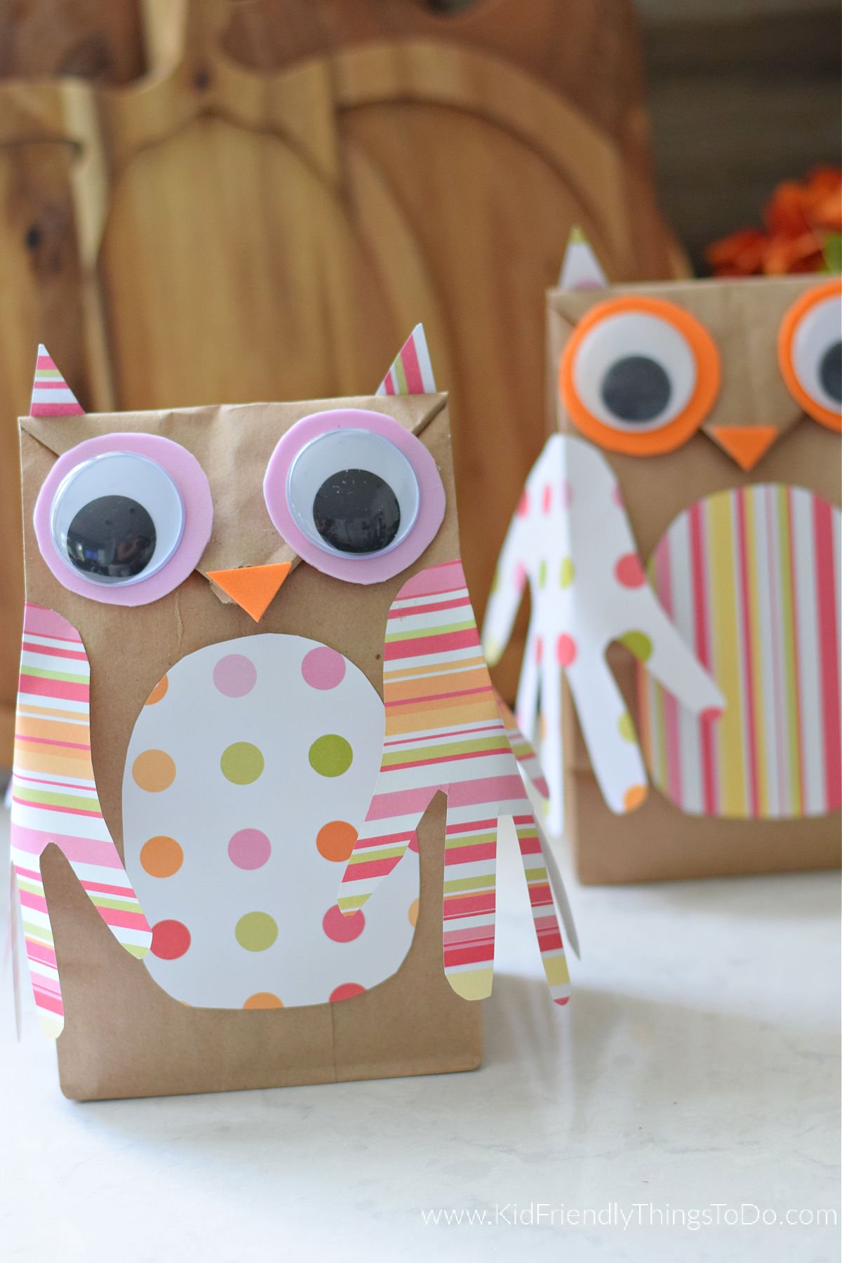 paper bag owl craft