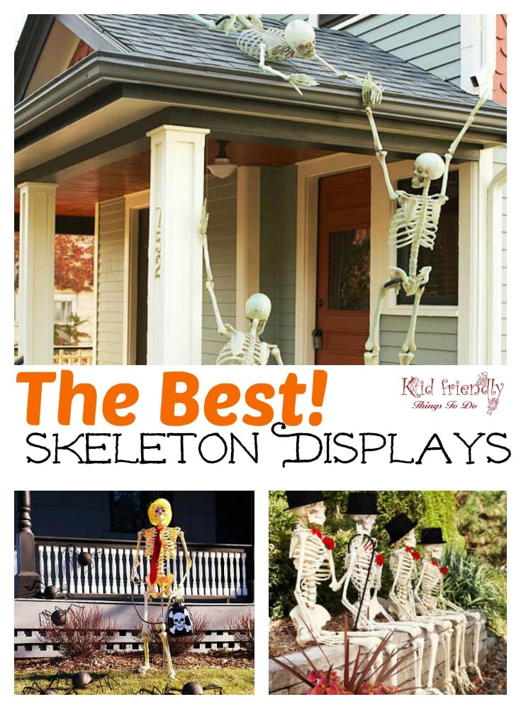 Over 19 Hilarious Skeleton Decorations For Your Yard On Halloween   PicMonkey Image Skeleton Displays 