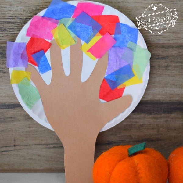 A Fall or Thanksgiving Hand Print Tree Craft – Kid Friendly Things To Do .com