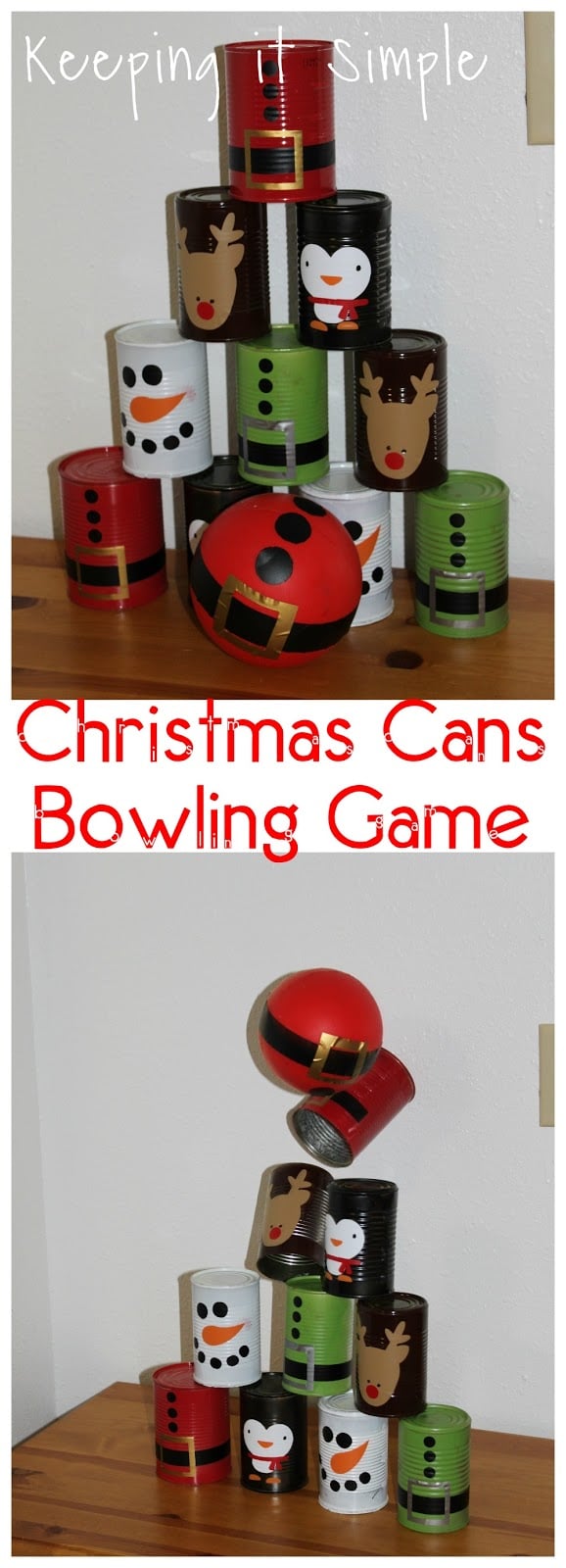 Christmas bowling game 