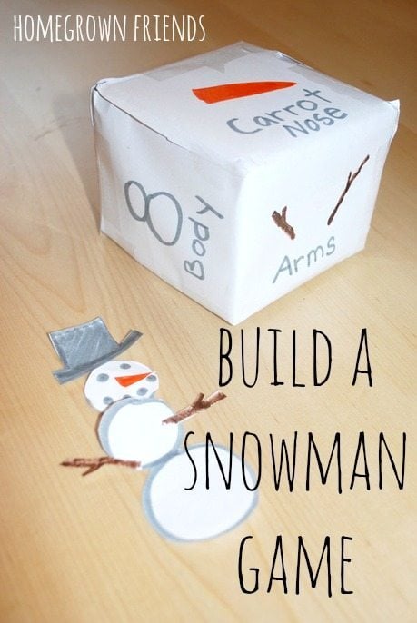 build a snowman preschool game 