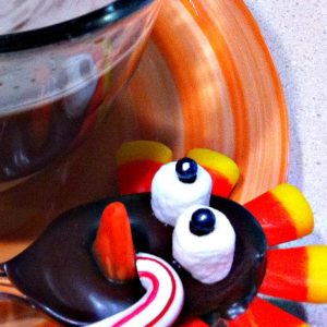 Chocolate Turkey Spoon for a Thanksgiving Fun Food! Perfect for Hot Cocoa Bars! - KidFriendlyThingsToDo.com