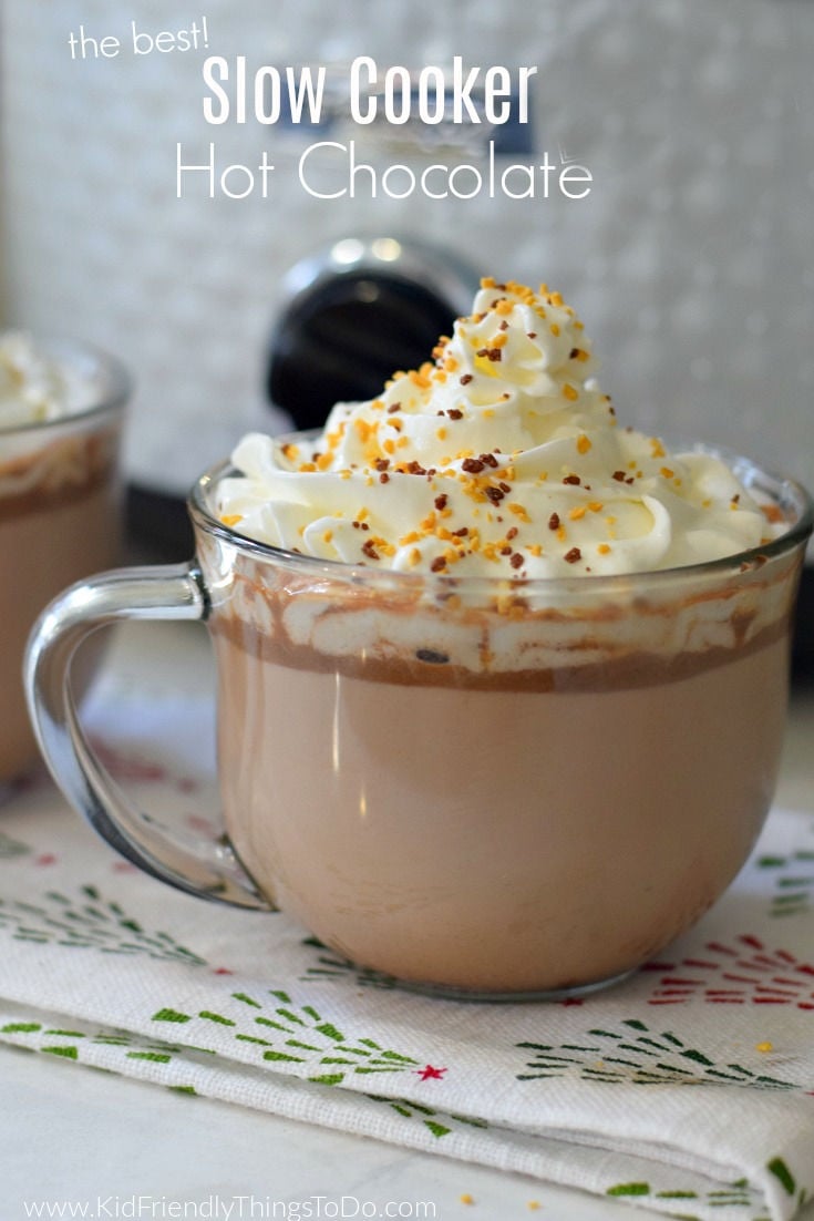 slow cooker hot chocolate