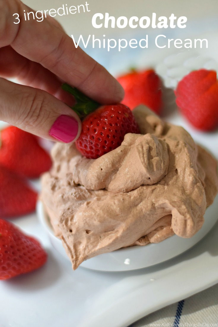 chocolate whipped cream