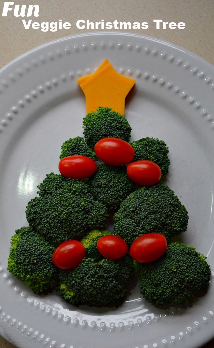 Vegetable Christmas Tree Snack